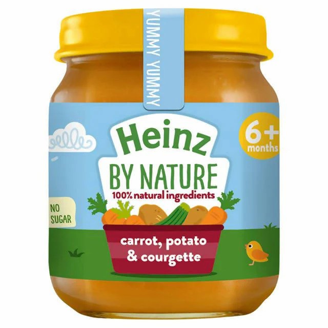 Heinz Natural Carrot,Potato & Courgette For Babies - 6 Months +,120 gms