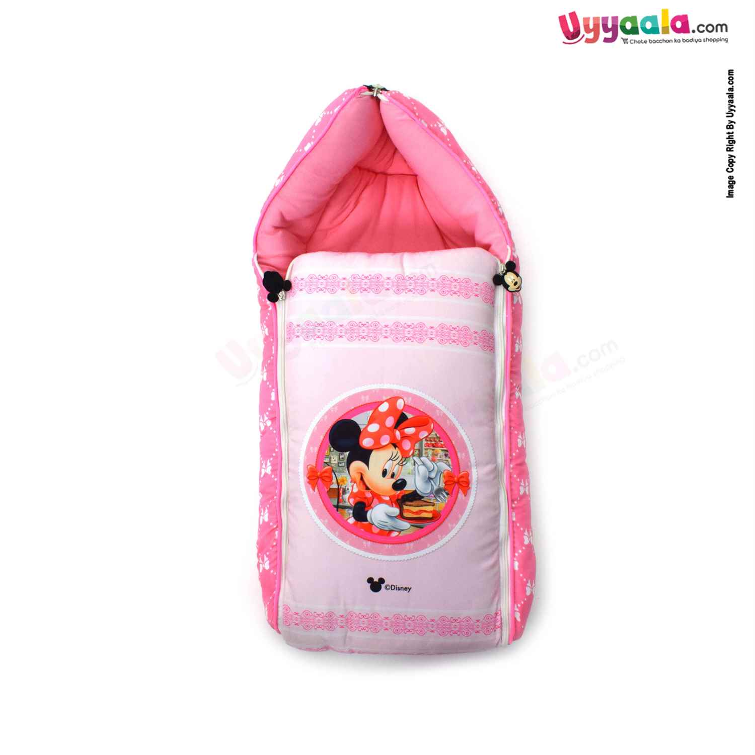DISNEY Baby Carry Nest (Sleeping Bag) Cotton Disney Print 0+m Age, Pink