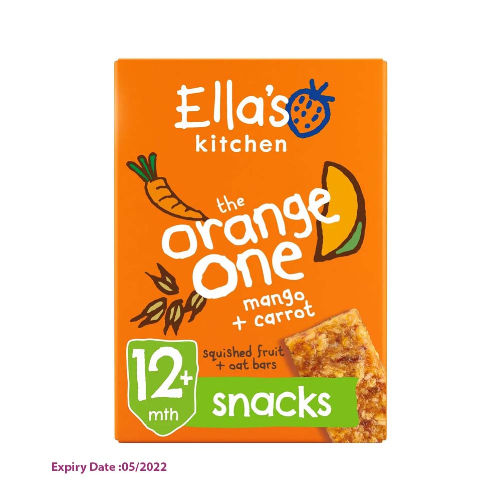 Ella's Kitchen Organic Baby Snack Bars with Mango & Carrot 