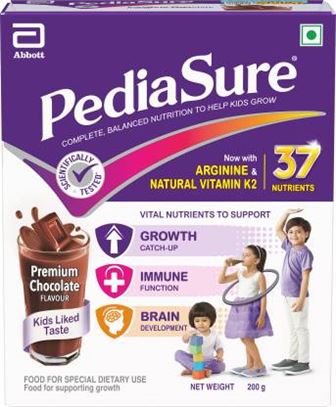 ABBOTT Pediasure Complete Balanced Nutrition to Help Kids Grow Box Nutrition Drink (Refill Pack), Chocolate Flavour,2+ Years