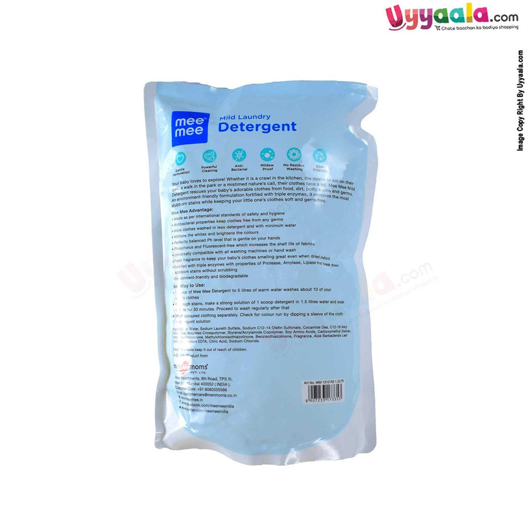 MEE MEE Mild Laundry Detergent Anti-Bacterial 1.2L Refill Pack-uyyala-com.myshopify.com-Laundry Detergent-Mee Mee