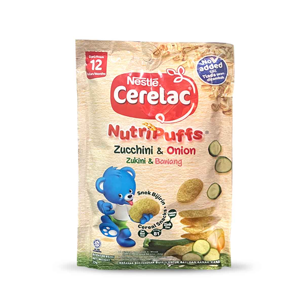 Buy Nestle Cerelac Nutri Puffs Baby Snack with Zucchini & Onion - 25gms Online in India at uyyaala.com