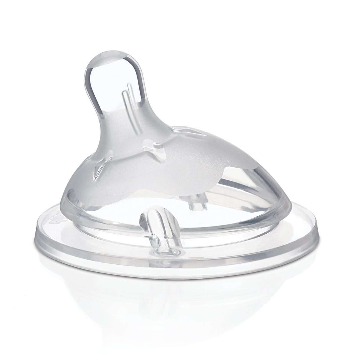 Soft silicone medium flow nipples for babies