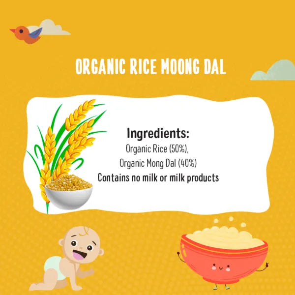 Timios Organic Rice Moong Dal Porridge - 6 Months +